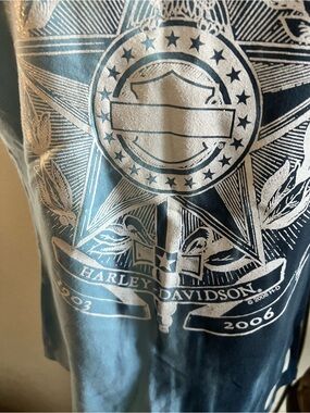 Harley-Davidson Navy and Silver Shield Graphic Tee